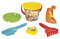 Wader 77137 - Eimergarnitur DISNEY Winnie Pooh mit Eimer, Sieb, Sandmühle, Schaufel, Rechen und Sandform, 6-teilig, bunt, ideal als Geschenk für kreatives Spielen