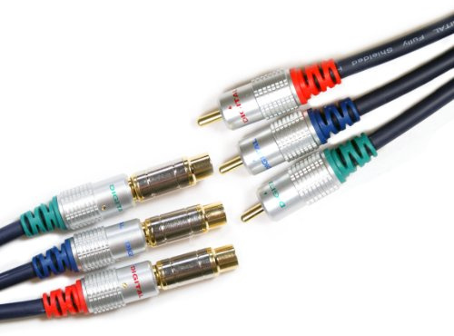Loops 2m 3 RCA Component YPbPr RGB Video Extension Cable - Male to Female