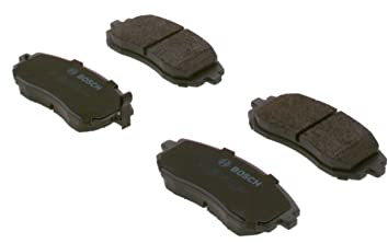 Bosch BP1205 - Brake Pads Car Front Axle - 1 Set of 4 Pads | Bosch Quality - Reduced Noise and Dust - ECE-R90 Certified - Copper-Free
