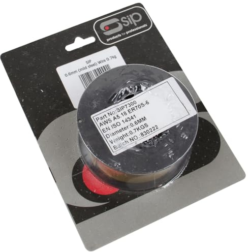 SIP 0.7kg 0.6mm Mild Steel Welding Wire ER70S-6 for MIG Welder Machine