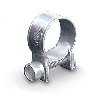 1 Pack - 10mm > 12mm Mini Stainless Steel Fuel Line Hose Clamps