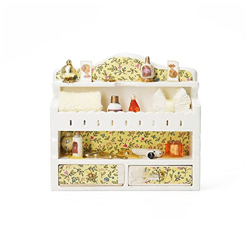 Odoria 1/12 Miniatur Badezimmerschrank Puppenhaus Zubehör