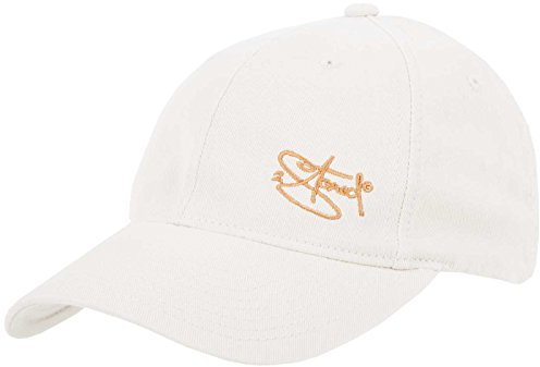 2Stoned Flexfit Soft Front Cap Stonewashed in Beige mit Stick, Größe S/M (56cm - 58cm), für Damen und Herren