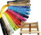 KidProof MAGENTA Öko ECHT Lederriemen für Hochstuhl kompatibel zu Stokke Tripp Trapp Schrittgurt Riemen für Holzbügel (Magenta)