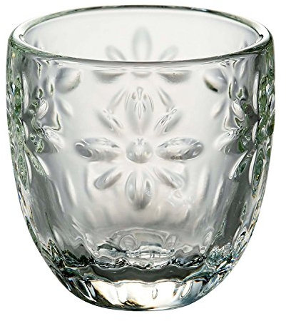 La Rochère - Espressoglas, Mokkaglas - Medaillon Fleurs - Pressglas - klar - 100 ml - 1 Stück