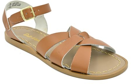 Salt Water Original Leather Sandals, Tan, 7 Big Kid
