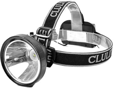 Clulite Super Spot Lite Rechargeable Head Torch, Black, One Size hl13
