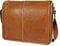 Alpenleder Aktentasche - ATLANTA (Handgefertigt) - Nachhaltiges Bio-Leder aus regionaler Landwirtschaft | Messenger Bag, Umhängetasche, Laptoptasche 15.6 Zoll *Fair Produziert* (40x30x10, Cognac)