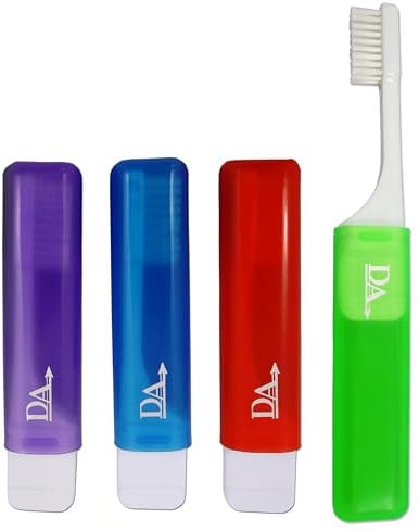 Dental Aesthetics UK 4 x orthodontic Travel Toothbrush vtrim (set of 4 colours) By Dental Aesthetics UK