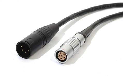 Eonvic 4 Pin XLR Male to 2B 6 Pin Female Power Adapter Cable for Red One Camera