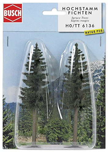 2 Realistic Tall Fir Trees