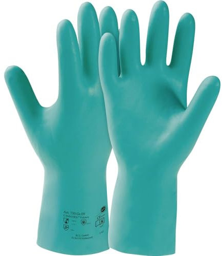 KCL 730-8 Camatril® Nitril Chemiekalienhandschuh Groeße (Handschuhe): 8, M EN 388, EN 374 1 Paar, Blau
