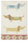 Ulster Weavers Hot Dog Tea Towel, 100% Cotton - With Fun, Retro Sausage Dog Hand Drawn Design - Kitchen and Cooking Gifts for Bakers & Chefs - Homeware & Kitchenware Range