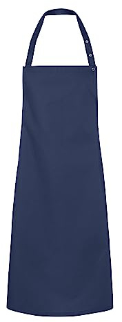 Karlowsky LS 14 Passion Latzschürze Santorini mit Bändern, 65% Polyester/35% Baumwolle, Einheitsgröße, 95cm Länge, 75cm Breite, Marine