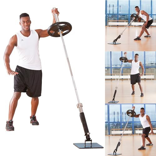 Sport-Thieme Langhanteltrainer | T-Bar Row, Core-Trainer für Krafttraining | Für 30 mm u. 50 mm Hantelstangen | Pulverbeschichteter Stahl, Doppelgelenk | 32x32x46,4 cm | 9,5 kg