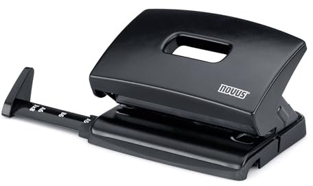 Novus C 216 Bürolocher (Kunststoff mit Funktionsteilen aus Metall) für 16 Blatt schwarz
