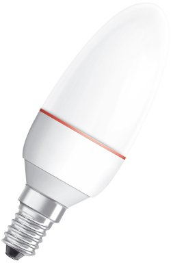 Osram 42144B1 Parathom LED Classic B, E14 80099-01 LED-Lampe in Kerzenform 1W/100V-240V, rot