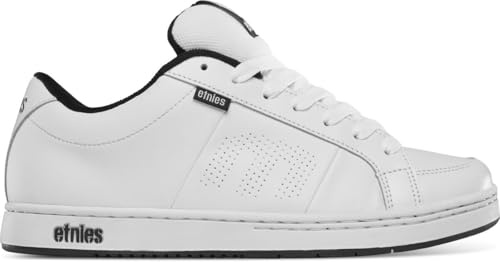 Etnies Jameson 2 Eco x TFTF Collab Eco Patins à roulettes avec Semelle renforcée, Sensation rembourrée, Usage Quotidien 2025, Blanc/Noir, 37.5 EU