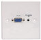 Lindy Prise Murale métal Blanc pour AV VGA et Stereo