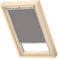 VELUX Original Dachfenster Verdunkelungsrollo, mit Grauer Führungsschiene, Grau, für U08