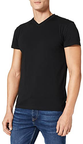Lower East LE156 Camiseta, Negro (Paquete de 5), S (Pack de 5) para Hombre