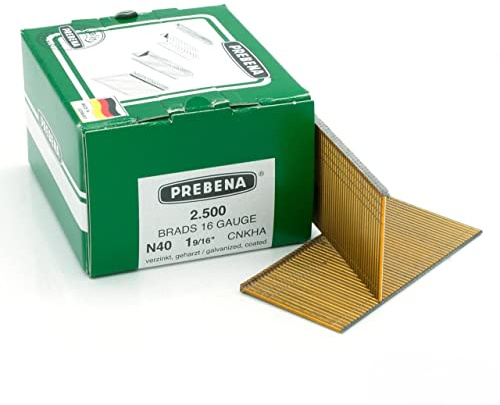 PREBENA® Stauchkopfnägel (Brads) Type N40CNKHA - 2.500 Stück
