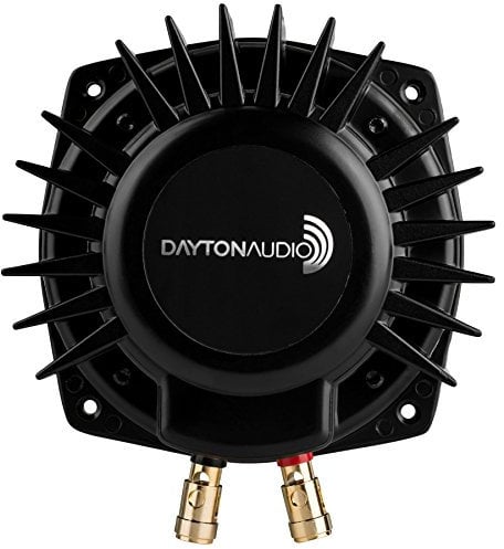 Dayton Audio, BST-1, Transductor de sonido táctil Pro de alta potencia, 50 W RMS, impedancia de 4 ohmios, convierte cualquier superficie en un sistema de altavoces, genera bajos de subwoofer