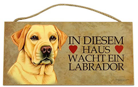 Holzschild Tierschild Hund Deko Labrador