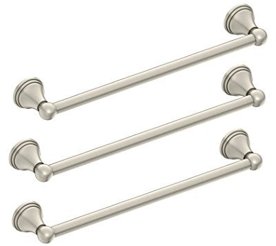 Moen DN8424BN Preston Barre Porte-Serviettes de Salle de Bain en Nickel brossé 61 cm