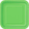 Unique Lime Green Square Paper Plates