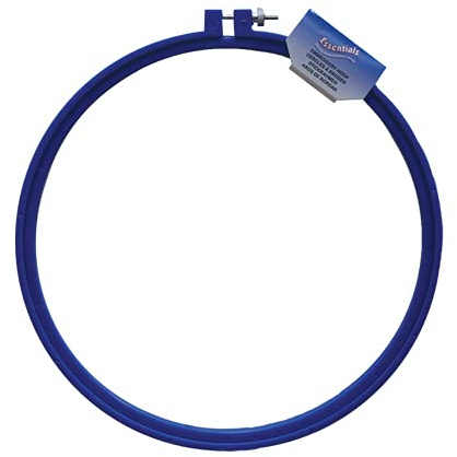 Whitecroft Essentials Kunststoff-Stickrahmen und Kreuzstich-Bastelring 25cm Blau