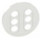 enjoliveur - prise triple rca double - legrand céliane - blanc