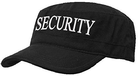Kapitänsmütze Mütze Army Military Baseballmütze Cap Schiff Yacht Captain,First Mate,Crew,Cabin Boy,Pirate (Security Black White)