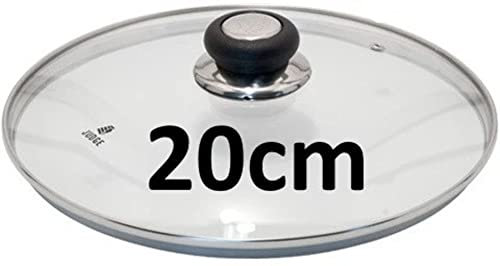 Judge Vista Spare Saucepan Lid, Universal Size Replacement Glass Lid for any 20cm Pan, Oven Safe, Dishwasher Safe