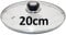 Judge Vista Spare Saucepan Lid, Universal Size Replacement Glass Lid for any 20cm Pan, Oven Safe, Dishwasher Safe