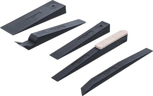 BGS 63250 | Montagekeil-Satz | 5-tlg.| verschiedene Formen | Hebelwerkzeug | Löse- / Demontage-Werkzeug Türverkleidung, Innen-Verkleidung, Zierleisten