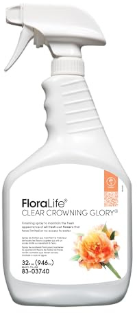 FloraLife Clear Crowning Glory - Liquid Shield Finishing Spray - 32fl oz