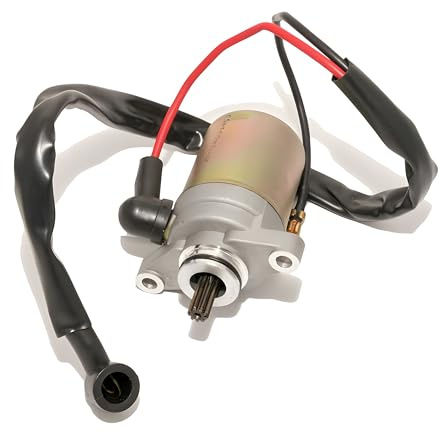 MXT Anlasser Startermotor E-Starter kompatibel mit ATU Explorer Race GT 50 | Ritzel Ø 9,0 mm, 2-poliger Stecker kompatibel mit Baumarktroller, Chinaroller, Keeway RY6 50 ab Bj. 2009