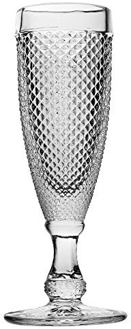 Utopia 26876 Dante Champagne Flutes 5.25oz / 150ml - Set of 6 - Champagne Glasses, Vintage Glassware