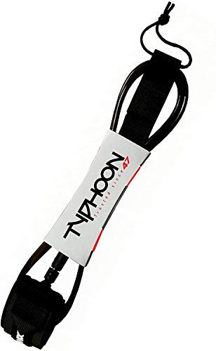 Typhoon 7mm Surfboard Leash 2021 - Black 7 Foot