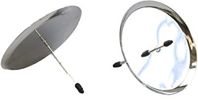 Kerzenhalter Classic mit Stecker 4 Stück 6x4,3cm Silberfarben