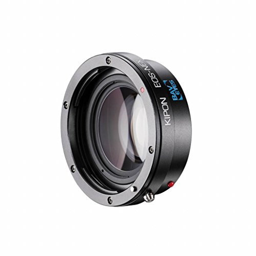 Baveyes Weitwinkelkonverter Lens Booster Adapter (Canon EOS auf Sony NEX, Crop-Faktor, 0,7-fach, Brennweitenreduzierer) schwarz
