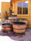 JUNIT 700 Liter Fasskombination mit Schwengelpumpe Weinfass Regentonne