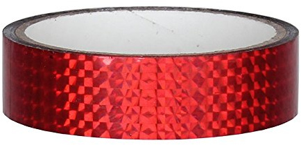 DEKO Klebeband zum Hula Hoop tapen [25mm x 30m, rot] Hula Hoop Hologramm Klebeband