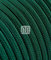 Câble électrique recouvert de tissu coloré, fabriqué en Italie, 2 x 0, 75 couleurs : vert foncé.