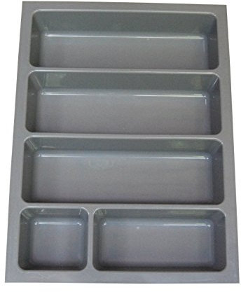 Heavy Duty Cutlery Tray to Fit Most 40cm / 400mm Drawers. Heavy Duty Grey Plastic 314mm Wide x 422mm Deep x 57mm High GT1/400