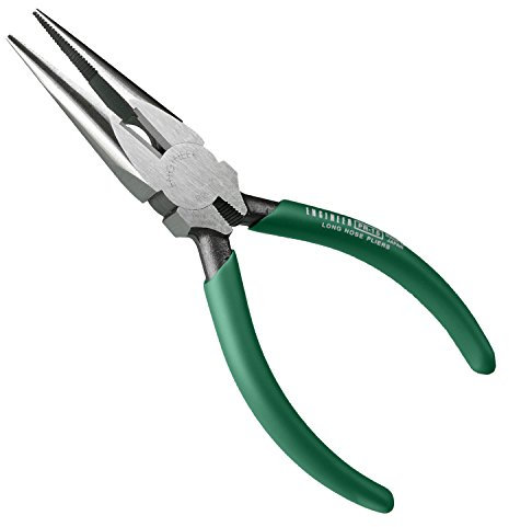 Long Nose Pliers (125mm) with Integral Wire Cutting Jaws. Made in Japan. ENGINEER pr-15