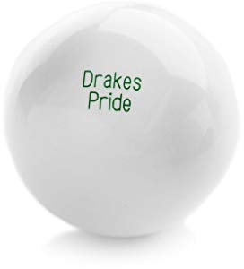 Drakes Pride Standard Outdoor White Lawn Bowls Jack (63-64mm, approx 266g)
