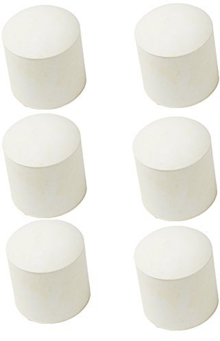 Merriway BH03136 Round Chair Leg Ferrules, White, 16mm (5/8″), Pack of 8 | Push-on end caps for round chair and furniture legs | Help protect floors while reducing movement and noise