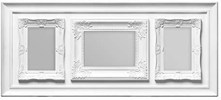 Premier Housewares Vintage Multi-Photo Frame for 3 Photos, White